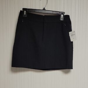 Good American Black Mini Suiting Skirt Sz 0/25. New Office Business Career